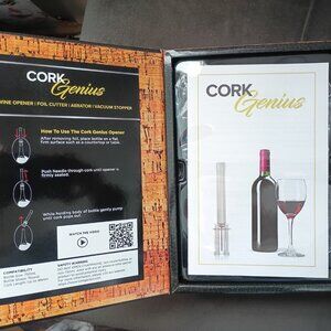 Cork Genius Wine Opener 4 Piece Set NEW